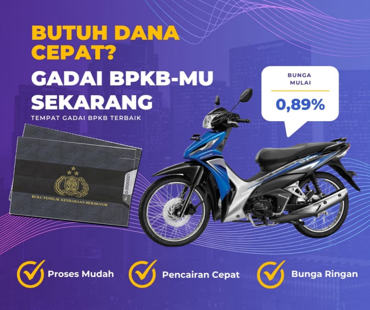 Kredit Jaminan Bpkb Motor Honda Revo Fisw Dapat Dana Berapa? Seperti Ini Simulasinya